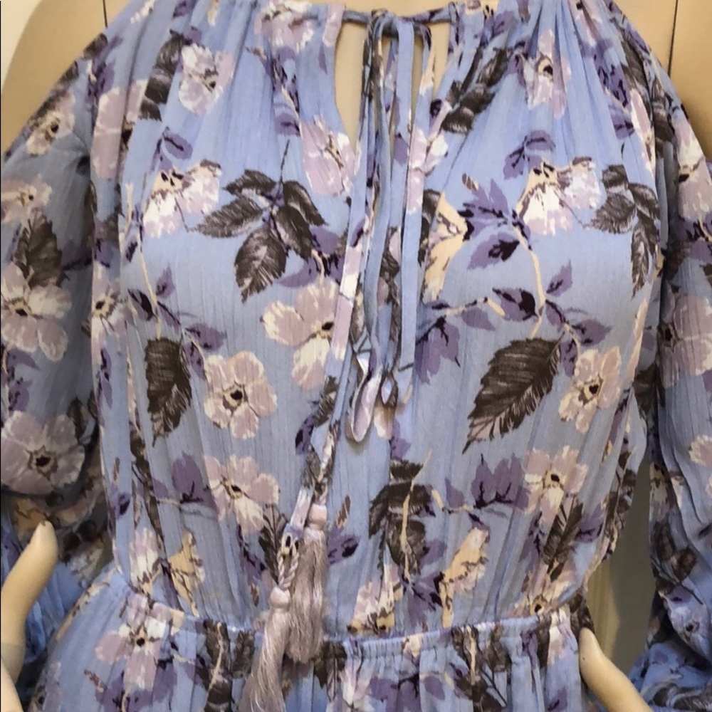 LILAC FLORAL MAXI DRESS - Picture 5 of 9